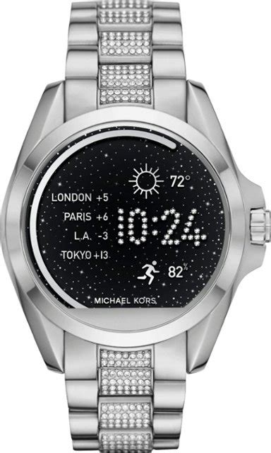 michael kors access bradshaw silver tone smartwatch|Michael Kors watch bradshaw smartwatch.